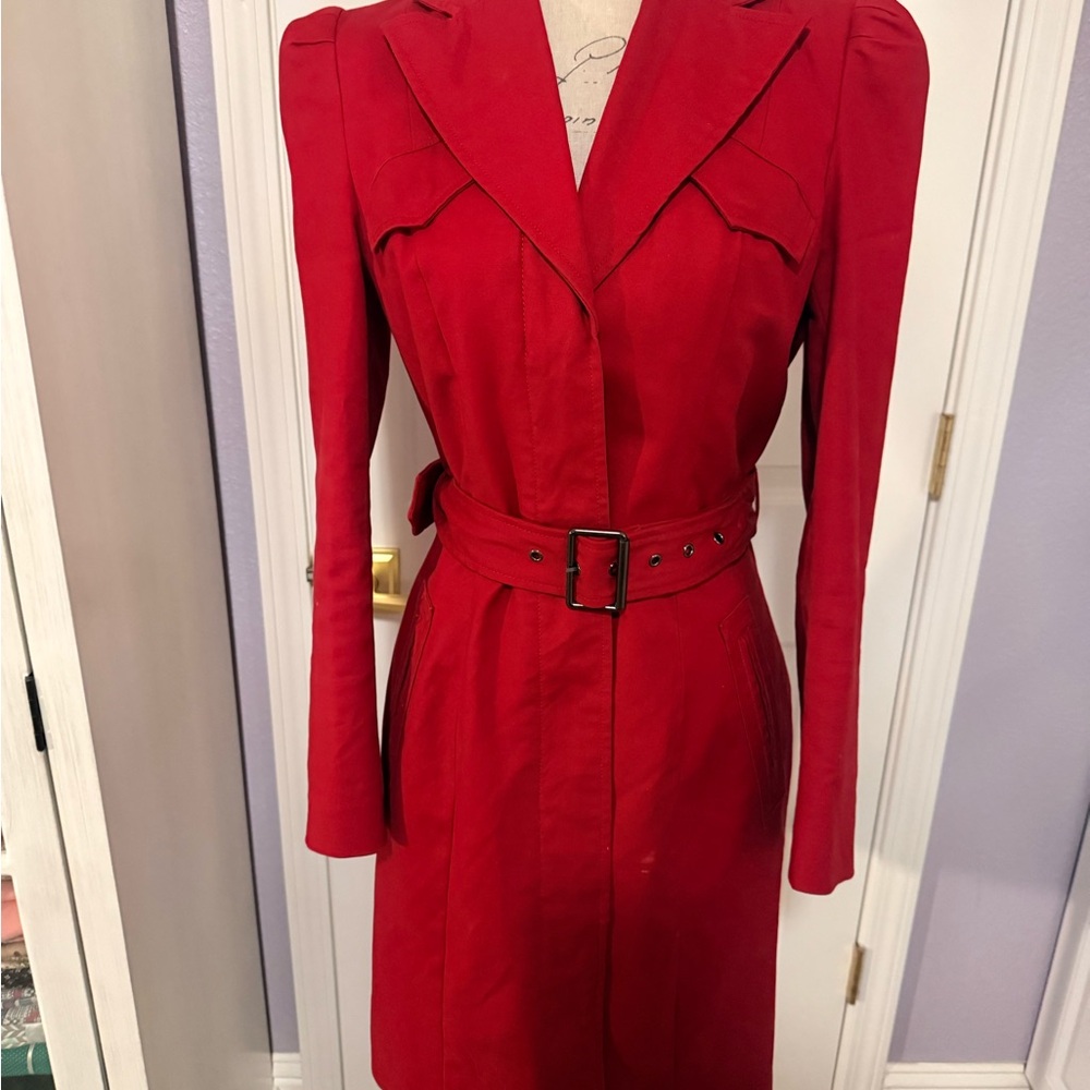 Kenneth Cole Reaction Red Long Sleeve Dress